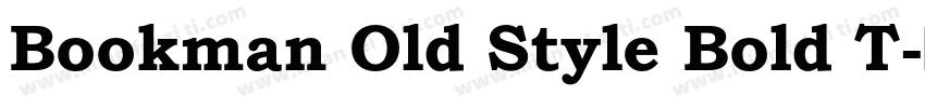 Bookman Old Style Bold T字体转换